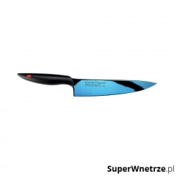Nóż szefa kuchni kuty Titanium dł. 20 cm, niebiesk