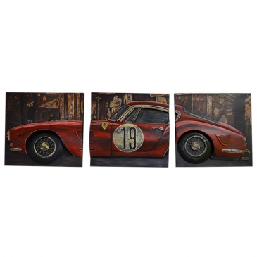 Obraz 3D tryptyk 80x250cm King Home Ferrari