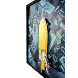 Obraz big city skater 130x130 cm