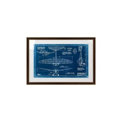 Obraz mechanical plane 1 90x62 cm