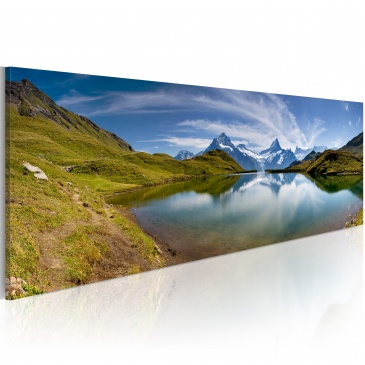 Obraz - Mountain lake (120x40 cm)