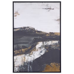Obraz na płótnie statte motyw abstrakcyjny 63 x 93 cm czarny Obraz na płótnie statte motyw abstrakcyjny 63 x 93 cm czarny