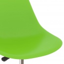 Obrotowe krzesła stołowe, 2 szt., zielone, PP