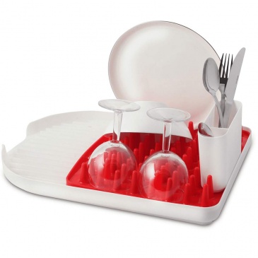Ociekacz na naczynia czerwony  colori 3994