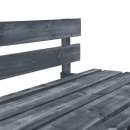 Ogrodowa ławka z palet, drewno FSC, szara