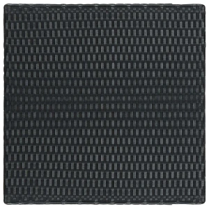 Ogrodowy stolik barowy, czarny, 60,5x60,5x110,5 cm, polirattan