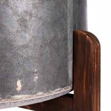 Osłonka na doniczkę na stojaku stalowa 32x40 cm