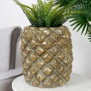 Osłonka na doniczkę złota ananas 28,5 cm