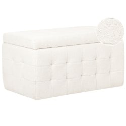 Otomana michigan boucle biały