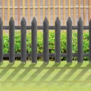 Palisada płotek ogrodowy grafitowy border zestaw 10 szt. 30x30 cm