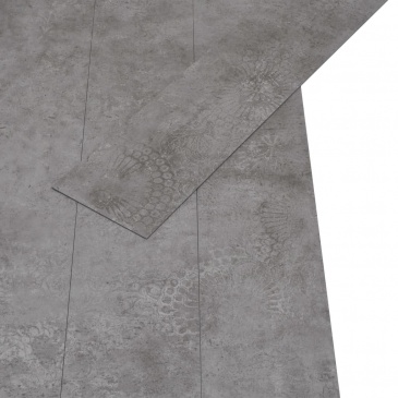 Panele podłogowe z PVC, 5,26 m², 2 mm, szary betonowy