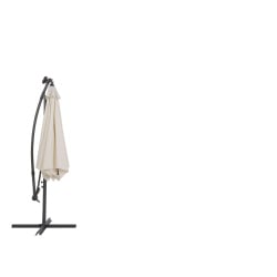 Parasol ogrodowy LED ø 285 cm beżowy CORVAL