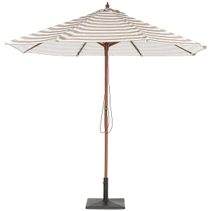 Parasol ogrodowy Ø260 cm beżowo-biały FERENTILLO