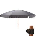 Parasol plażowy ogrodowy 200 cm regulowany szary