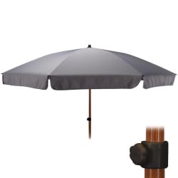 Parasol plażowy ogrodowy 200 cm regulowany szary