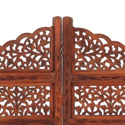 Parawan 4-panelowy, rzeźbiony, brąz, 160x165 cm, drewno mango Parawan 4-panelowy, rzeźbiony, brąz, 160x165 cm, drewno mango