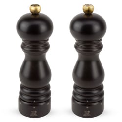 PARIS Zestaw młynków sól + pieprz 18 cm, czekolada