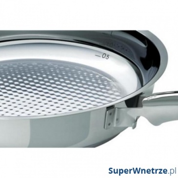 Patelnia 24cm Fissler Crispy Steelux Premium srebrna