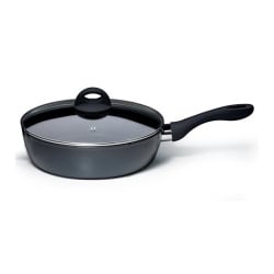 Patelnia diamentowa z pokrywką do smażenia duszenia wysoka  28 cm