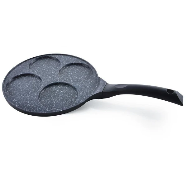 Patelnia granitowa do jajek, placków, 4 otwory, GRANDE, 27 cm - zdjęcie 9