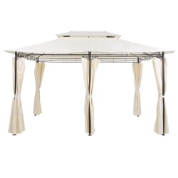 Pawilon ogrodowy 300 x 400 cm beżowy COLOS Pawilon ogrodowy 300 x 400 cm beżowy COLOS