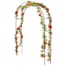 Pergola ogrodowa, łukowa, drabinka metalowa na kwiaty, róże, pnącza, 140x240 cm