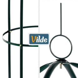 Pergola ogrodowa obelisk metalowa zielona 36x36x194 cm Pergola ogrodowa obelisk metalowa zielona 36x36x194 cm