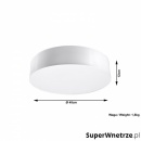 Plafon 45cm Sollux Lighting Arena biały