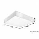 Plafon 45x45cm Sollux Lighting Horus biały