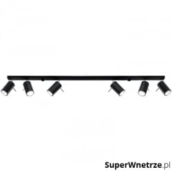 Plafon RING 6L czarny