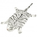 Pluszowy dywanik - tygrys, 144 cm, biały