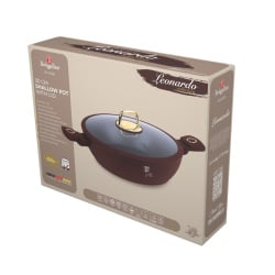 Płytki garnek z pokrywką 30cm BerlingerHaus Leonardo BH-8039 Płytki garnek z pokrywką 30cm BerlingerHaus Leonardo BH-8039