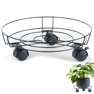 Podstawka pod doniczkę na kółkach metalowa 31,5 cm Podstawka pod doniczkę na kółkach metalowa 31,5 cm