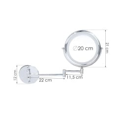 Podświetlane lusterko kosmetyczne do makijażu led - yoka