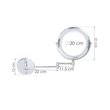 Podświetlane lusterko kosmetyczne do makijażu led - yoka