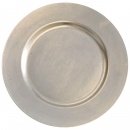 Podtalerz srebrny ozdobny dekoracyjny podkładka podstawka pod talerz błyszcząca 33 cm