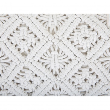 Poduszka dekoracyjna 30 x 50 cm biała ALATEPE