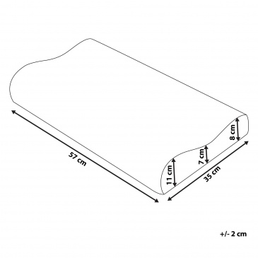 Poduszka memory foam 57 x 35 cm AMNE