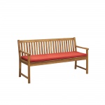 Poduszka na ławkę ogrodową 152 x 54 cm czerwona VIVARA