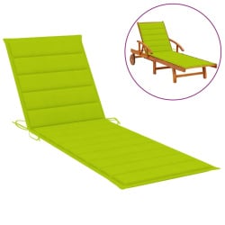 Poduszka na leżak, jasnozielona, 200x50x3 cm, tkanina