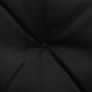 Poduszki na huśtawkę, 2 szt., czarne, 50 cm, tkanina