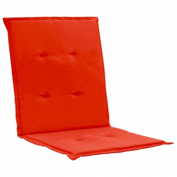 Poduszki na krzesła ogrodowe, 2 szt., czerwone, 100x50x3 cm