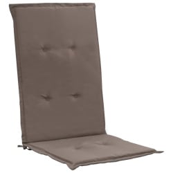 Poduszki na krzesła ogrodowe, 2 szt., taupe, 120x50x3 cm