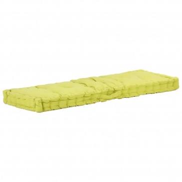 Poduszki na podłogę lub palety, 2 szt., bawełniane, zielone