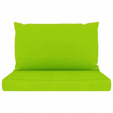Poduszki na sofę z palet, 2 szt., jasnozielone, tkanina