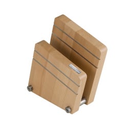 Podwójny magnetyczny blok na noże z drewna bukowego artelegno milano Podwójny magnetyczny blok na noże z drewna bukowego artelegno milano