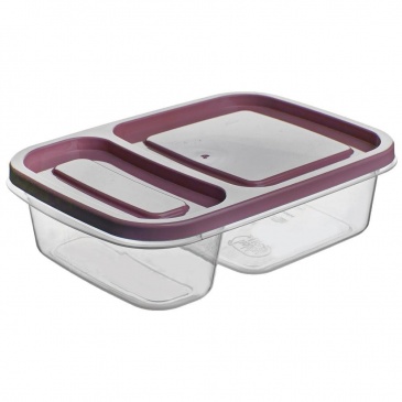 Pojemnik DZIELONY do żywności, 2-częściowy, lunchbox, 0,75L