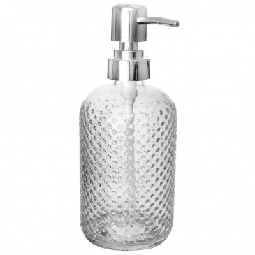 Pojemnik szklany do mydła lub płynu do naczyń dozownik na mydło płyn 550 ml