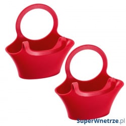 Pojemnik wielofunkcyjny na kubek Koziol Jessi 2 szt. malinowy