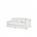 Pokrowiec na sofę 3-osobową biały GILJA